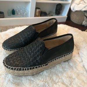 Sam Edelman - Black Woven Catherine Espadrille Flat - Size 7